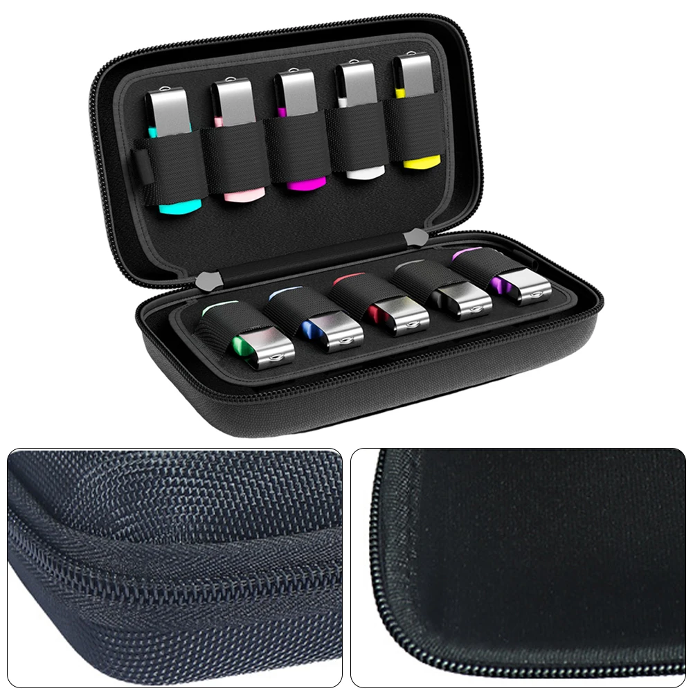Estuche para unidad Flash USB, estuche rígido a prueba de polvo con soporte USB, estuche de almacenamiento, organizador de accesorios electrónicos para bolígrafo con unidad Flash USB - imagen 3