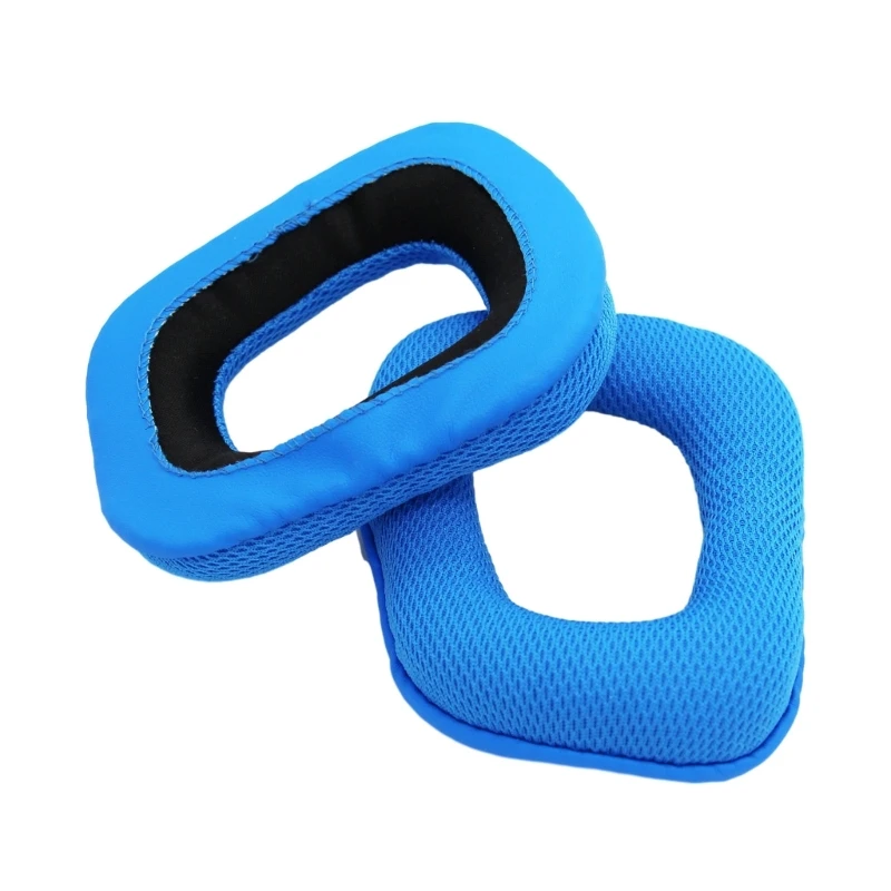 Almohadillas de espuma viscoelástica de repuesto para auriculares, funda de cojín para Logitech G35, G430, G432, G332, G930, F450, 1 par - imagen 3