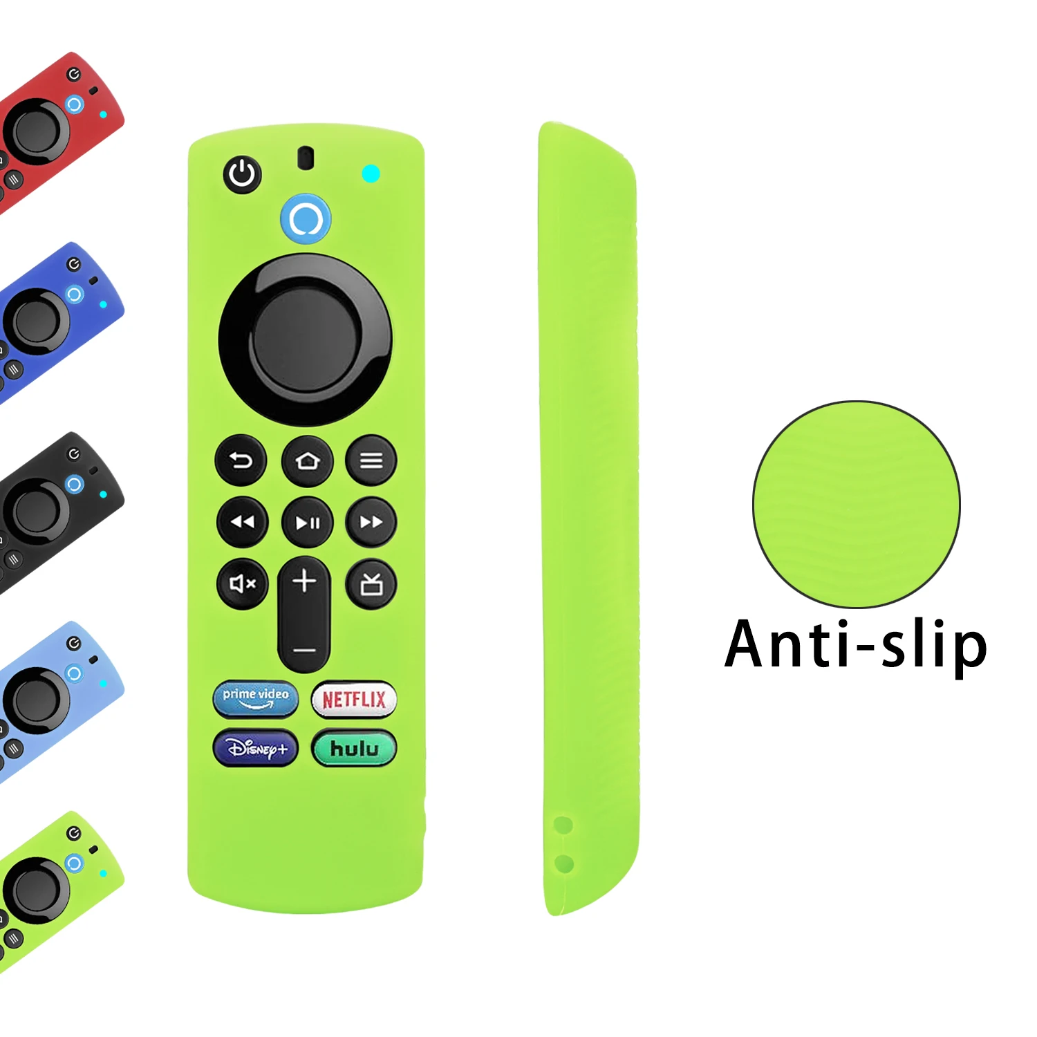 Funda de silicona apta para Amazon Alexa Fire Home Smart TV Control remoto Stick tercera generación cubierta protectora antideslizante a prueba de golpes - imagen 5