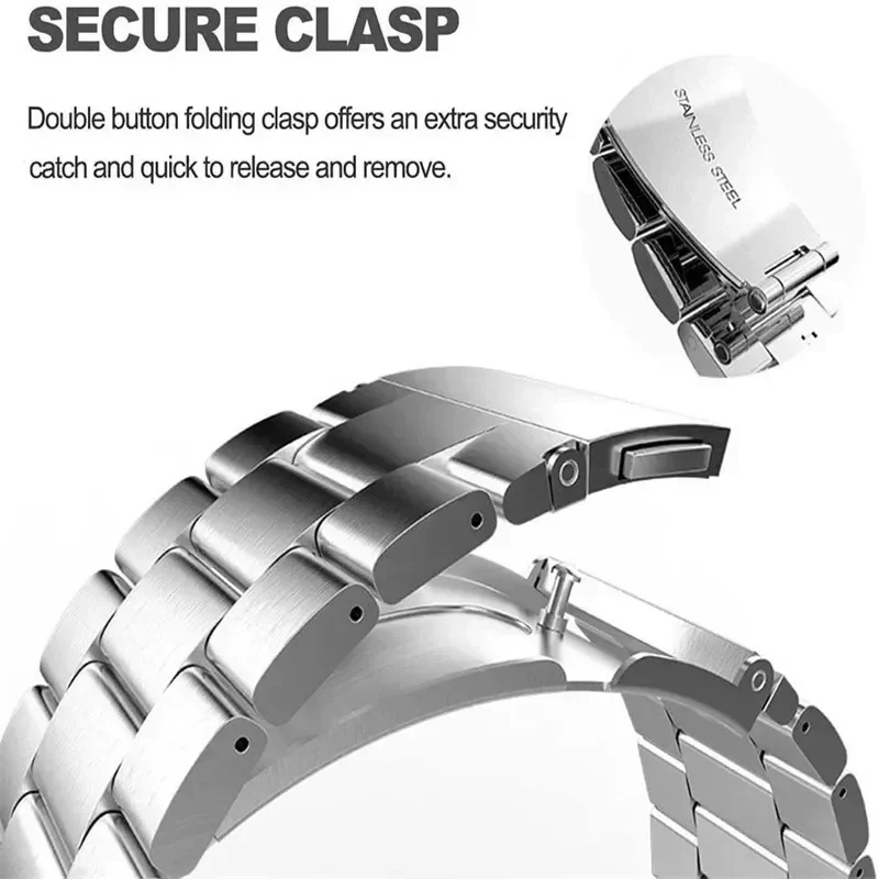 Correa de reloj para Mi Band 9Pro, Correa Mi Band 8 Pro, Correa de eslabones de acero inoxidable para Redmi Watch 4 5, pulsera de Metal - imagen 4