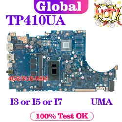 KEFU Placa Base Portatil TP410UA/TP410U - UMA, i3/i5/i7, 4GB RAM