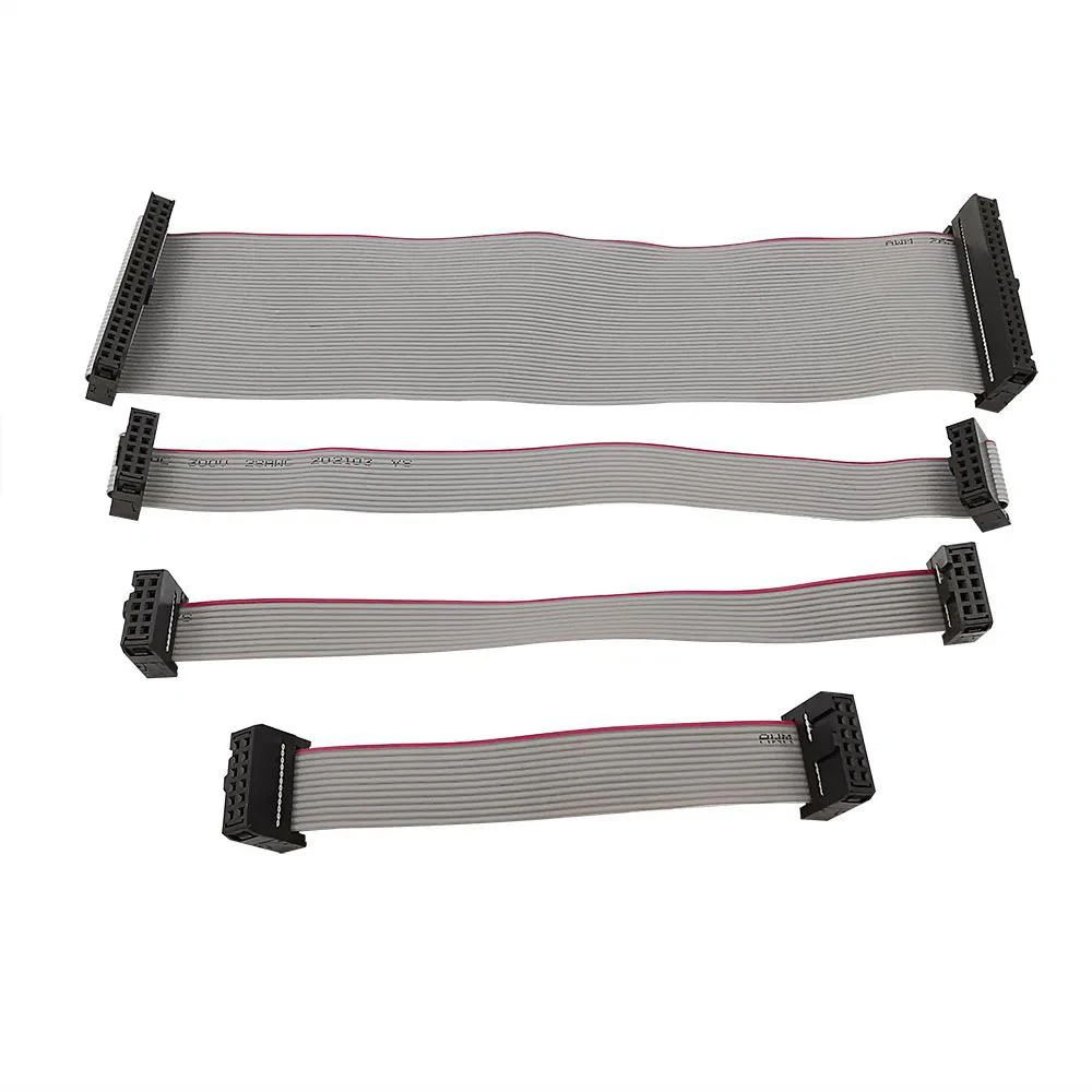 FC-6/8/10/12/14/16/18/20/24/26/30/40/50Pin JTAG ISP Cable de descarga Cable conector de Cable de datos de cinta plana gris