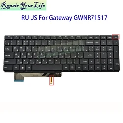 Teclado Portátil Gateway GWNR71517 con Retroiluminación Rusa