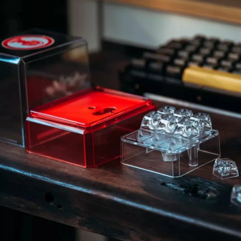 Tapa de llave de resina hecha a mano, tapa de llave de alta transparencia para interruptor MX, SA R4, altura XDA, perfil es amarillo claro, 1 pieza - imagen 3