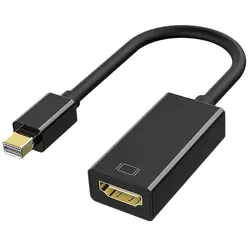 Cable Mini Displayport a HDMI, adaptador 4K 1080P Mini DP macho a hembra compatible con HDMI para Apple MacBook Air Pro