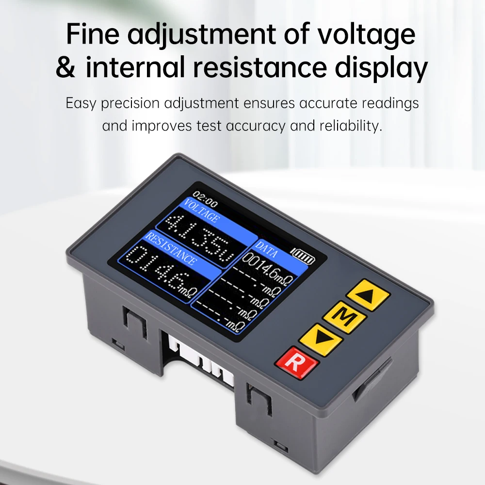 Probador de resistencia interna de voltaje DC5V TS457, voltímetro ajustable de 4 cables CA, herramienta analizadora de Detector de batería de voltaje - imagen 5