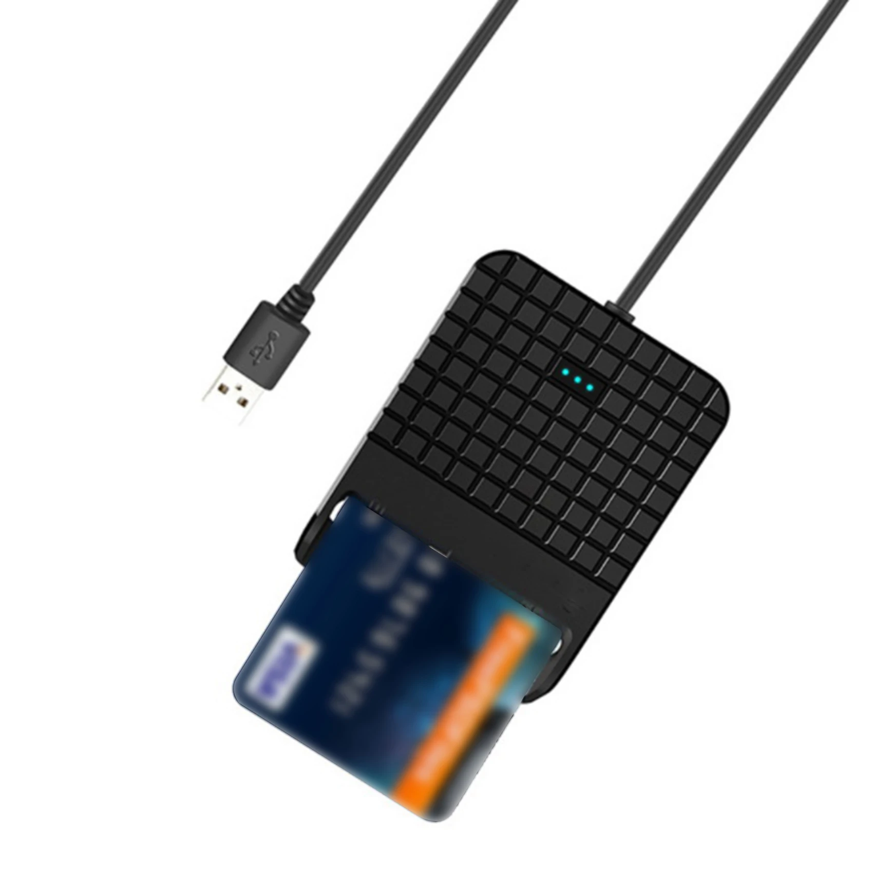 Adaptador de lector de tarjetas USB portátil Universal, Emv de acceso público con controlador de CD para tarjeta bancaria - imagen 4