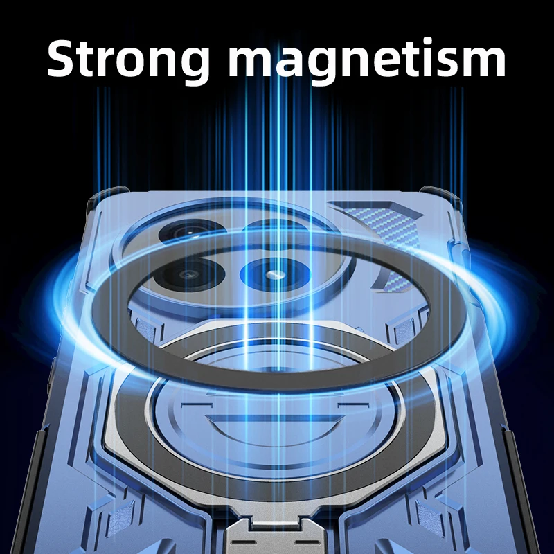 Para Oneplus 13 funda Oneplus 13 Capas nueva a prueba de golpes parachoques trasero atracción anillo de adsorción soporte Fundas Oneplus 13 - imagen 5