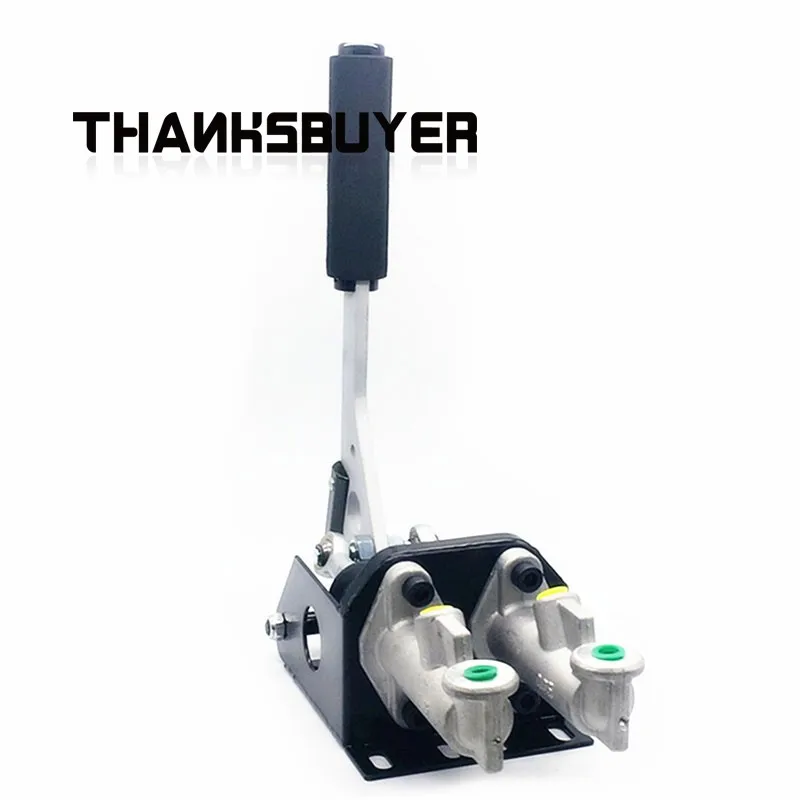 Simplayer Freno de mano de carreras de doble cilindro Freno de mano hidráulico de aluminio universal para juegos de deriva - imagen 2