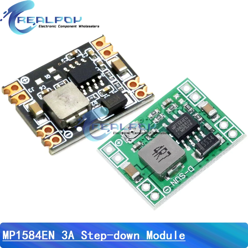 Módulo de fuente de alimentación reductor DC-DC, módulo reductor ajustable 3A, regulador de voltaje LM2596 12V 5V 3V MINI560 MINI360 MP1584EN - imagen 3