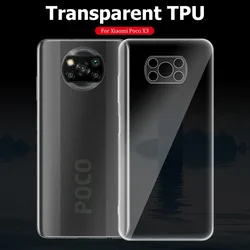 POCO X3 Pro Funda Silicona Transparente con NFC y Protección de Lente