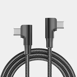 Cable USB-C 100W Ángulo 90º Carga Rápida para iPhone y Android