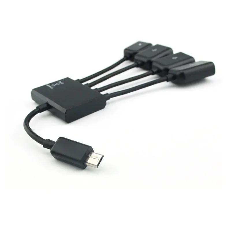 Teléfono móvil MICRO USB HUB OTG conectado al teclado y el ratón Cable OTG Cable de datos OTG de un punto y cuatro - imagen 5