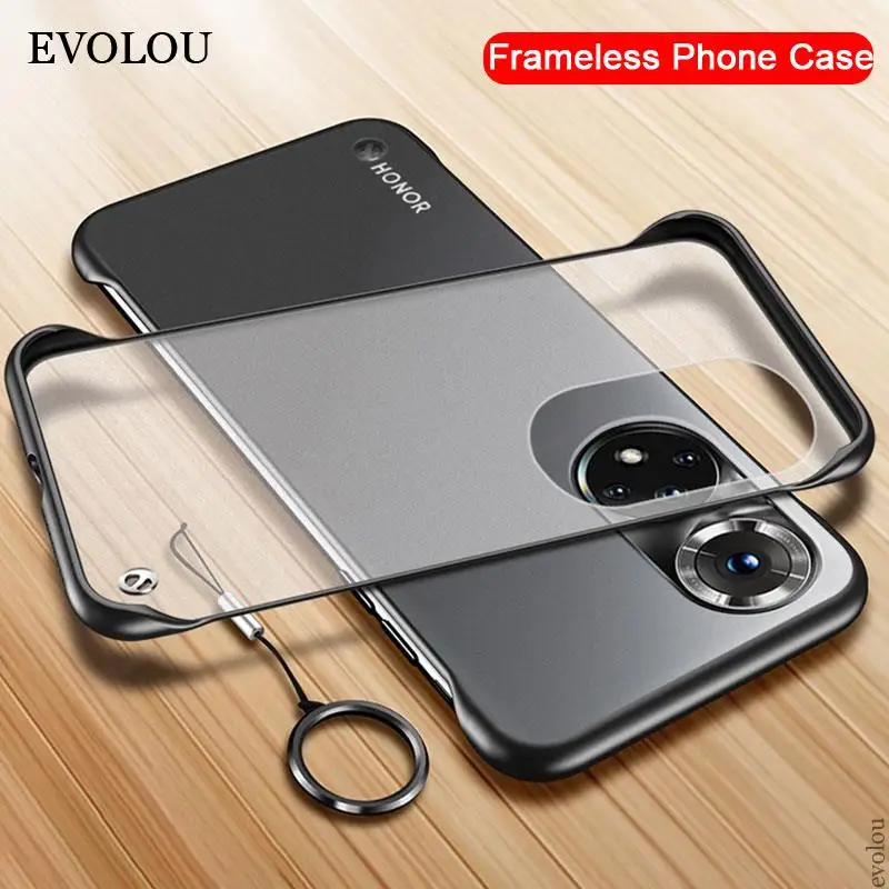 Funda de teléfono sin marco para Huawei Nove 9 Pro, carcasa trasera translúcida de PC dura mate para Honor 50 SE 60 Pro Magic 3 Pro P50 - imagen 2