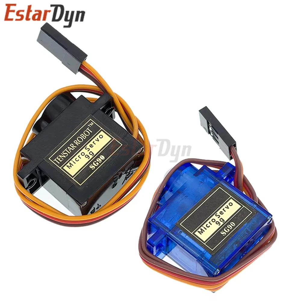 Servo de engranaje de Metal MG995 MG996R, 13KG de torsión SG90 9g, servomotor para helicóptero RC, avión, coche, Robot, modelo, piezas de aviones - imagen 4