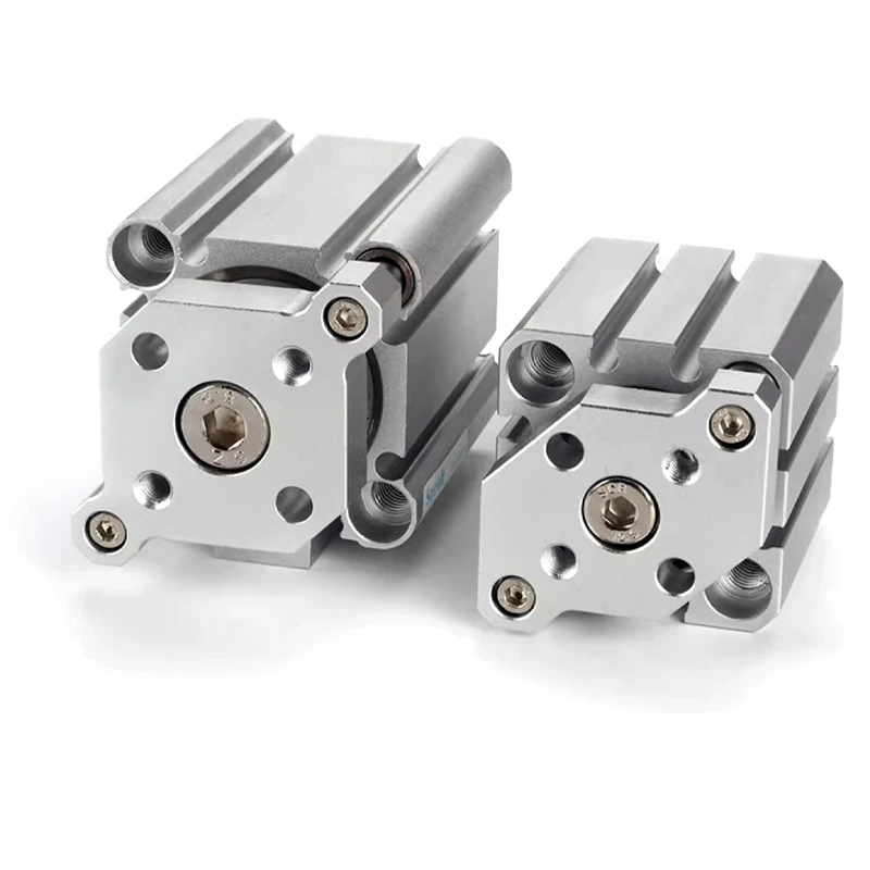 CDQMB CQMB12 CQMB16 CQMB20 CQMB25 CQMB32 CQMB40 50 63 80 100 carrera 5 a 100mm varilla guía compacta cilindro CQM neumático de aire - imagen 5