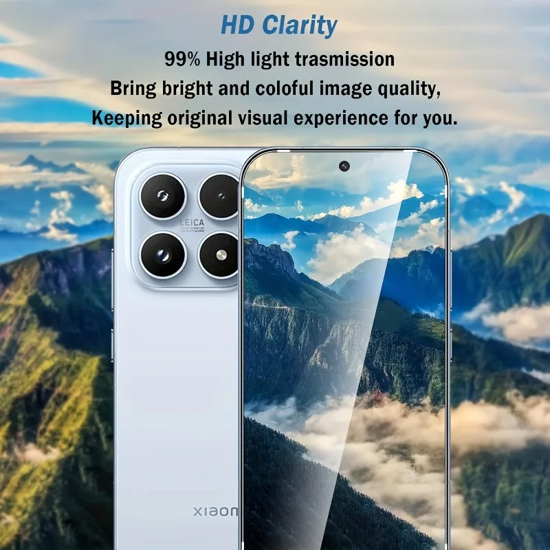 Protector de pantalla de vidrio templado 9H de cobertura completa de 5 uds para Xiaomi 17 Pro Max 15 14 13 Pro 12T 11T Pro Glass - imagen 3