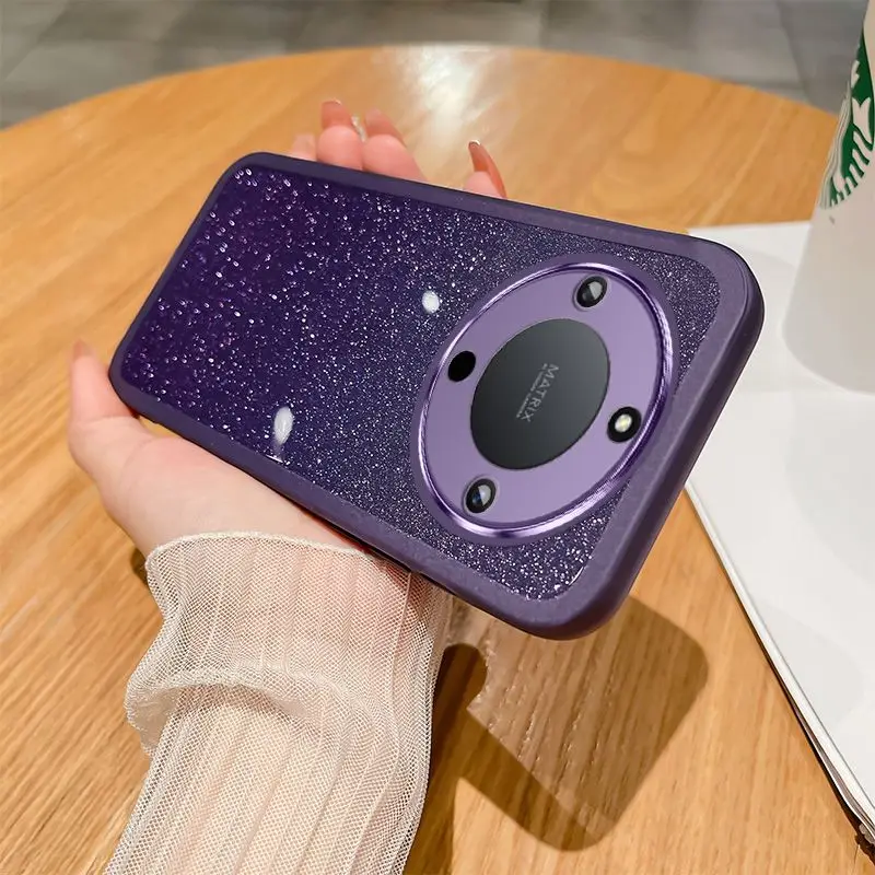 Para Huawei Honor Magic 5 Lite funda suave TPU brillo lente protectora trasera funda de teléfono para Huawei honor Magic 5 4 Pro Shell - imagen 5