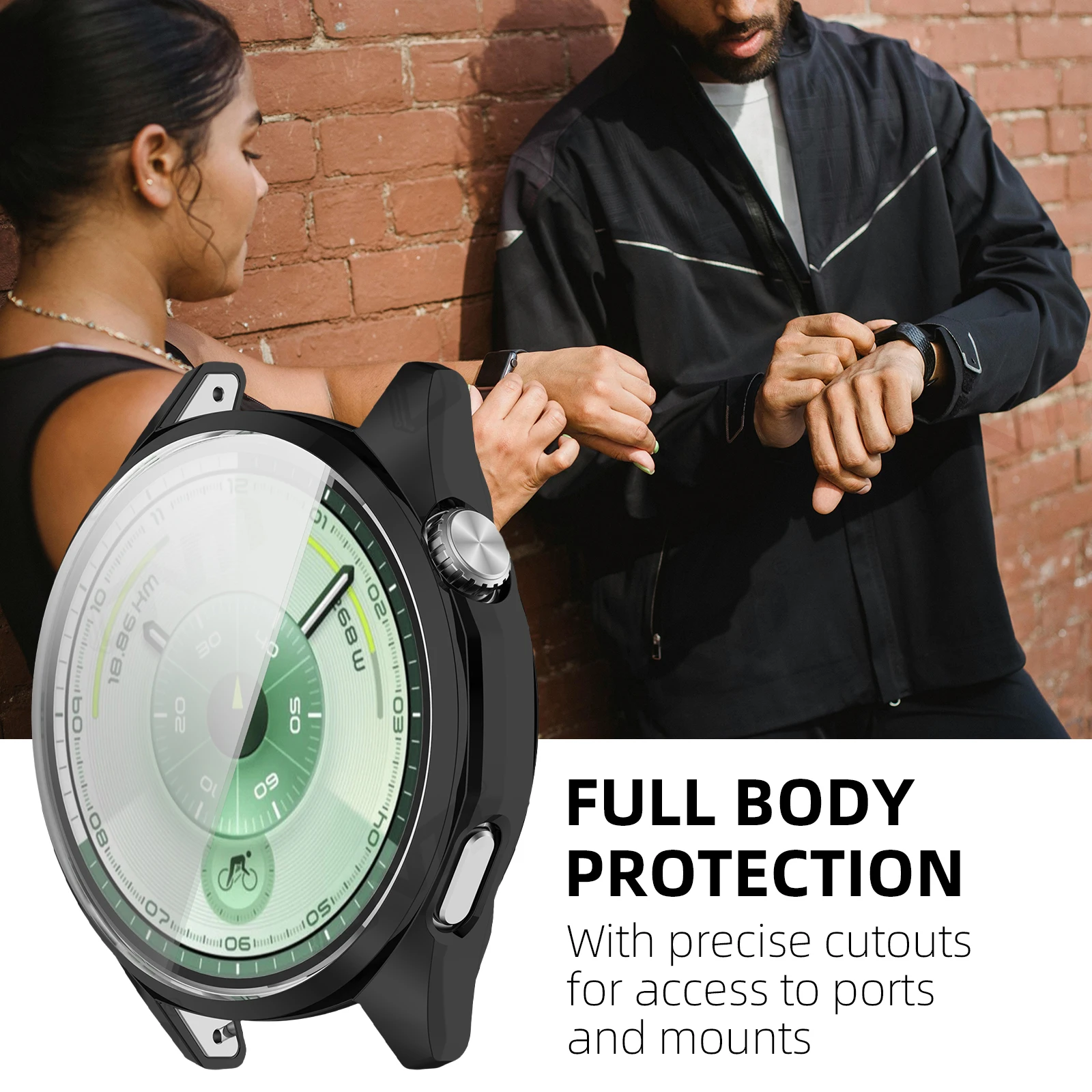 Funda para Huawei Watch GT 6, funda protectora de pantalla de 46mm y 41mm, funda protectora completa de TPU suave para reloj GT6, accesorios - imagen 3