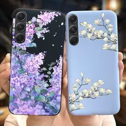 Funda Silicona Galaxy A55 5G – Floral suave y mate, protección