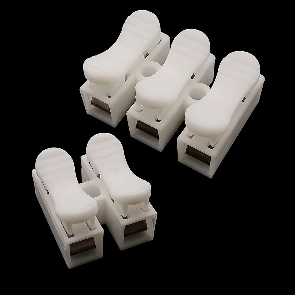 Conector de cableado de bloqueo de empalme rápido, terminales de Cable eléctrico de 30 unids/lote, CH2, 2 pines, CH3, 3 pines, para un fácil empalme seguro en los cables