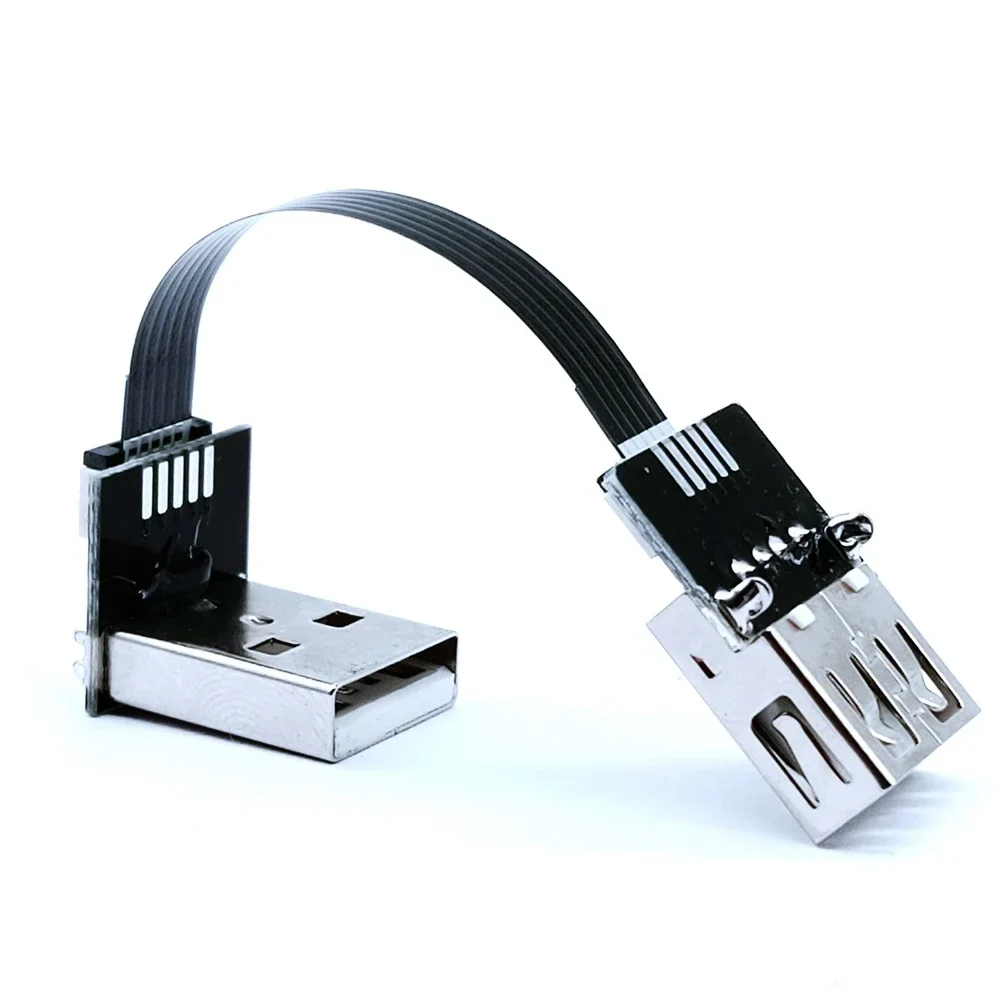 Cable USB 100 de 5CM-2,0 CM, Cable de extensión tipo A, USB macho A hembra, HDD, ángulo de supervelocidad de 90/270 grados, ángulo arriba/abajo - imagen 3