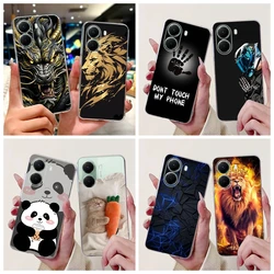 Xiaomi POCO X7 Pro – Funda de Silicona Transparente con Panda
