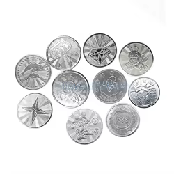 Fichas monedas acero inoxidable para máquina arcade y pinball