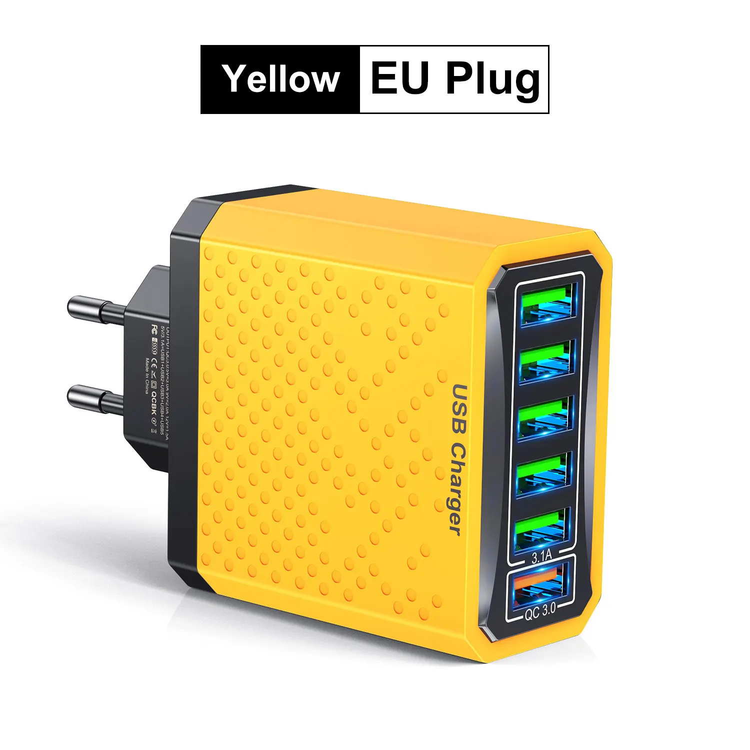 EU Plug Yellow