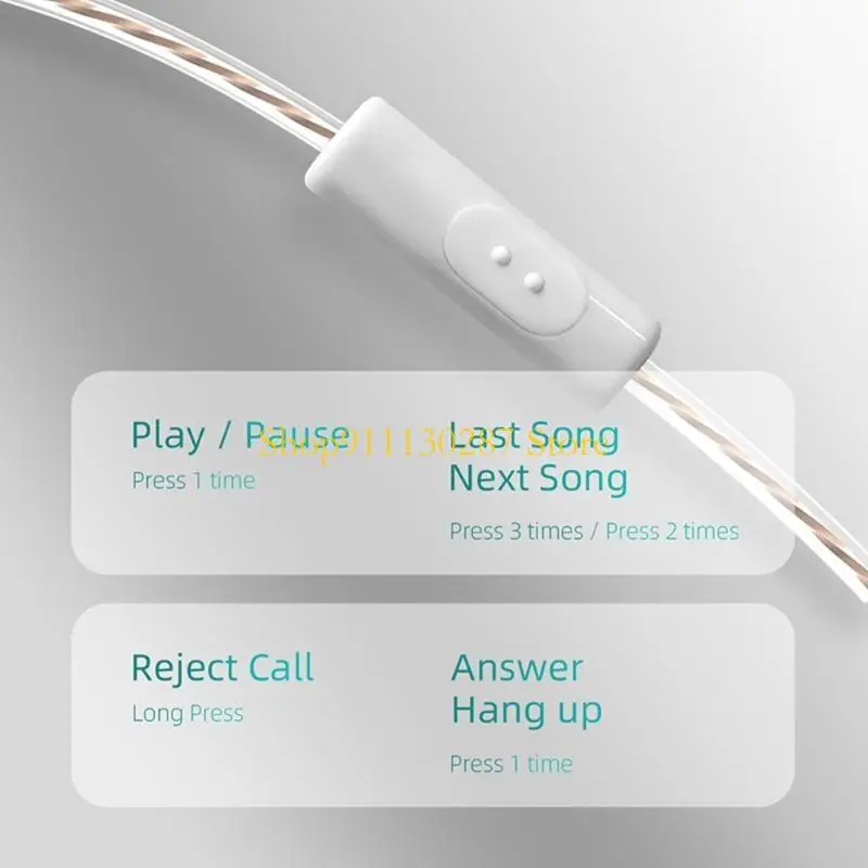 Auricular alambre J1HC con micrófonos y control voz para adultos Hombre Mujeres Auriculares pequeños - imagen 3