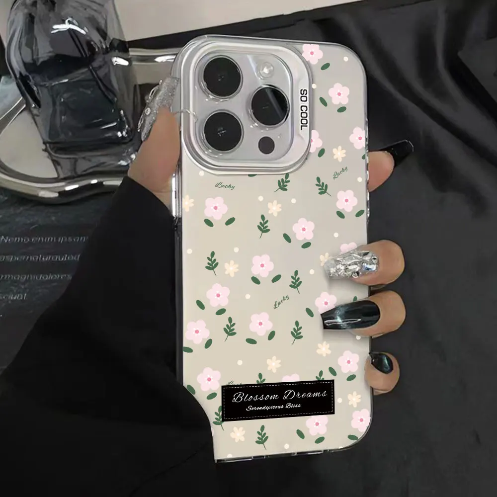 Funda con patrón de flores para Tecno Spark 40 Pro Plus + Spark 40 Pro, parachoques a prueba de golpes para Tecno Spark 40 4G, fundas de teléfono IMD plateadas