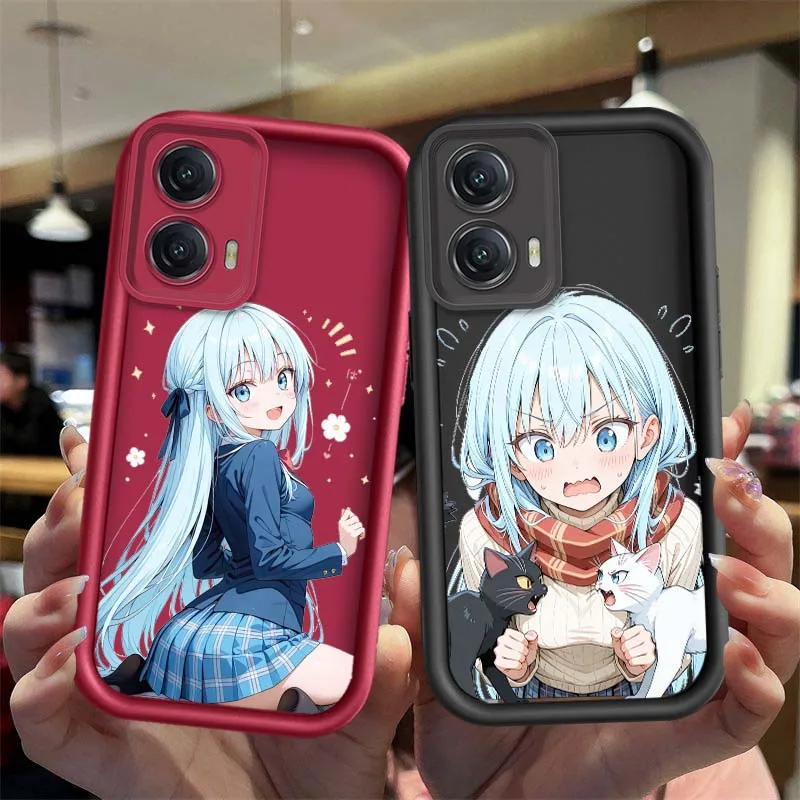 Anime FanArt Girl para Motorola Edge 50 60 G30 G20 G10 G05 G04s E30 E32 E14 Stylus Fusion Pro Eye escalera funda de teléfono - imagen 2