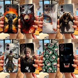 Funda Silicona Motorola Moto G04 / G04S – Negro Wukong Antigolpes