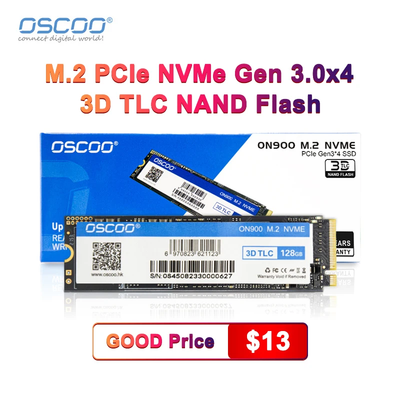 OSCOO NVMe M2 SSD 1TB 512GB 256GB 128GB PCI-e 3.0X4 unidad de estado sólido HDD 2280 SSD M2 disco duro interno para ordenador portátil - imagen 2