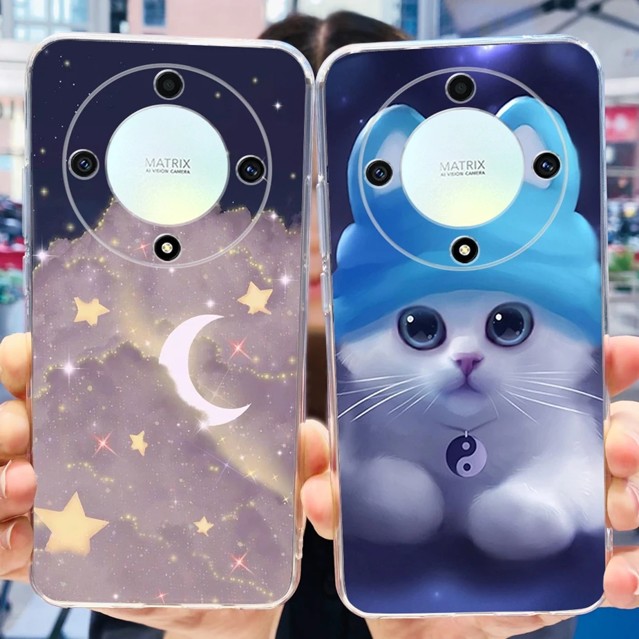 Funda de silicona blanda para Honor Magic5 Lite, cubierta pintada con estilo para Honor X9a RMO-NX1, Magic 5 Lite, Honor X9a - imagen 2