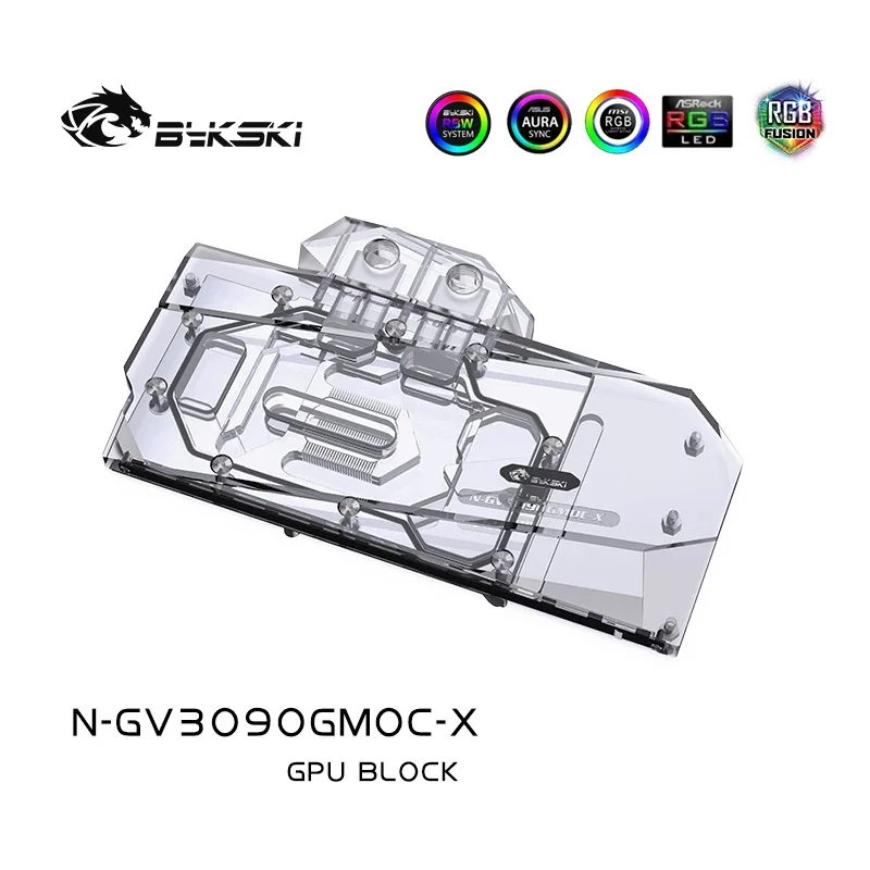 Bykski N-GV3090GMOC-X bloque de agua para uso para GIGABYTE RTX 3080 GAMING OC 3X 10G/3090/3080ti tarjeta GPU/bloque de radiador de cobre/A-RGB - imagen 4