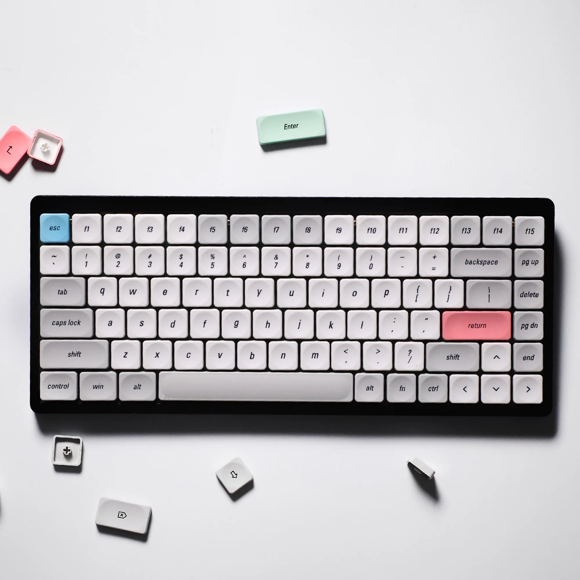 Chosfox LCK Keycap Cross Core Square PBT Keycap Teclado mecánico de sublimación térmica Teclado de perfil bajo Interruptor de perfil bajo - imagen 2