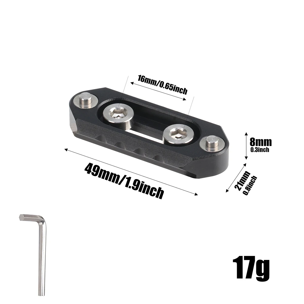 Riel NATO de seguridad de liberación rápida FOTGA, 4,9 cm de largo + tornillo de 1/4 "para mango NATO, jaula de cámara, placa de liberación rápida, cámara Fotografica - imagen 2