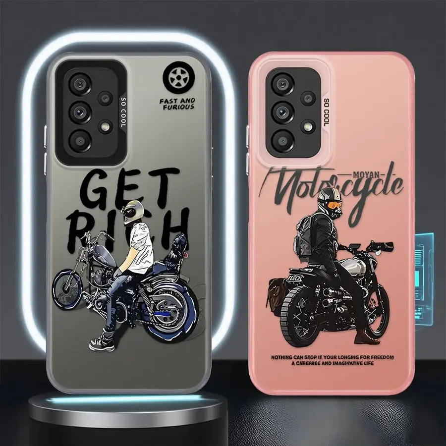 Funda moderna locomotora masculina para Samsung Galaxy A26 A36 A73 A51 A56 A35 A72 A52 A55 A54 A53 A71 carcasa blanda - imagen 4