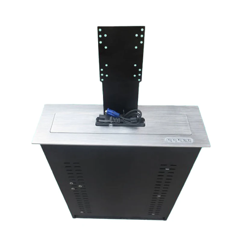 Elevador de monitor motorizado: para LCD de 17-27", montado en escritorio con control remoto | 110V/220V sin pantalla de visualización al mejor precio al por mayor - imagen 2