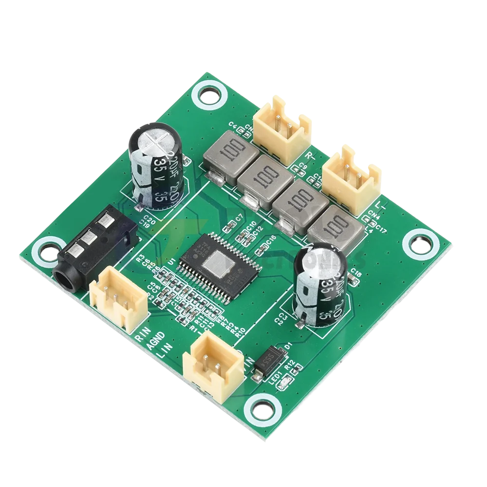 Placa amplificadora de potencia de Audio TPA3116 DC 5V-26V 50W + 50W 2,0 canales Digital Clase D placa amplificadora de Audio estéreo módulo amplificador - imagen 4