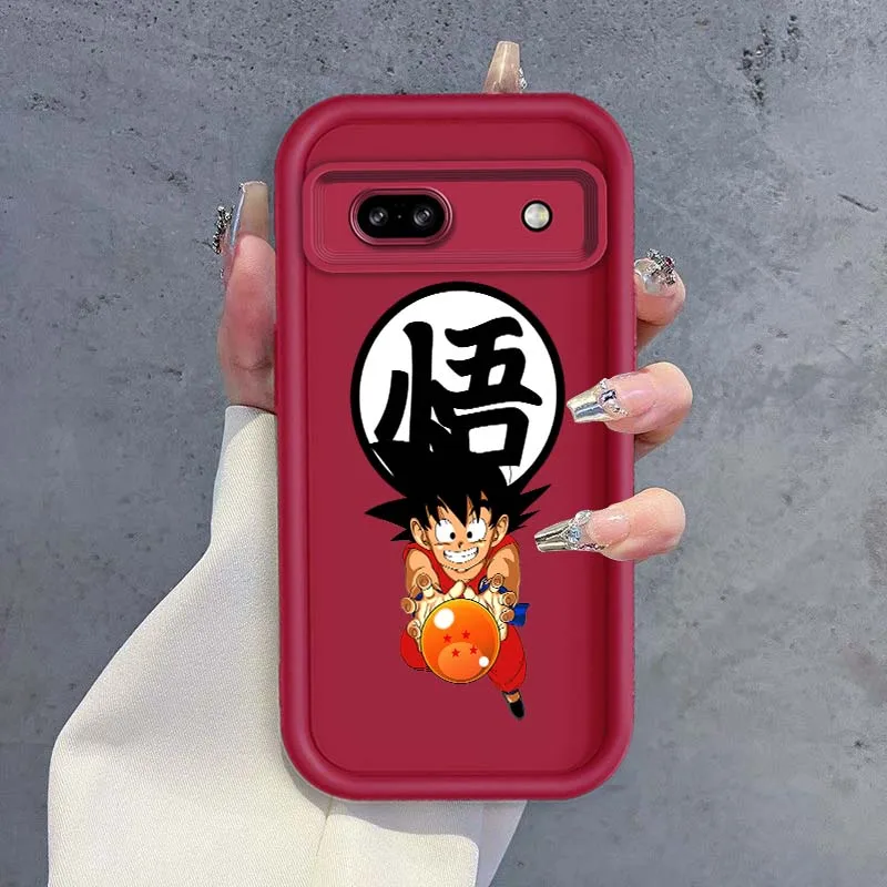 D-Dragon Ball Linda funda de Goku para Google Pixel 9 8 7 8A 7A Pro XL funda de teléfono con escalera de ojos - imagen 5