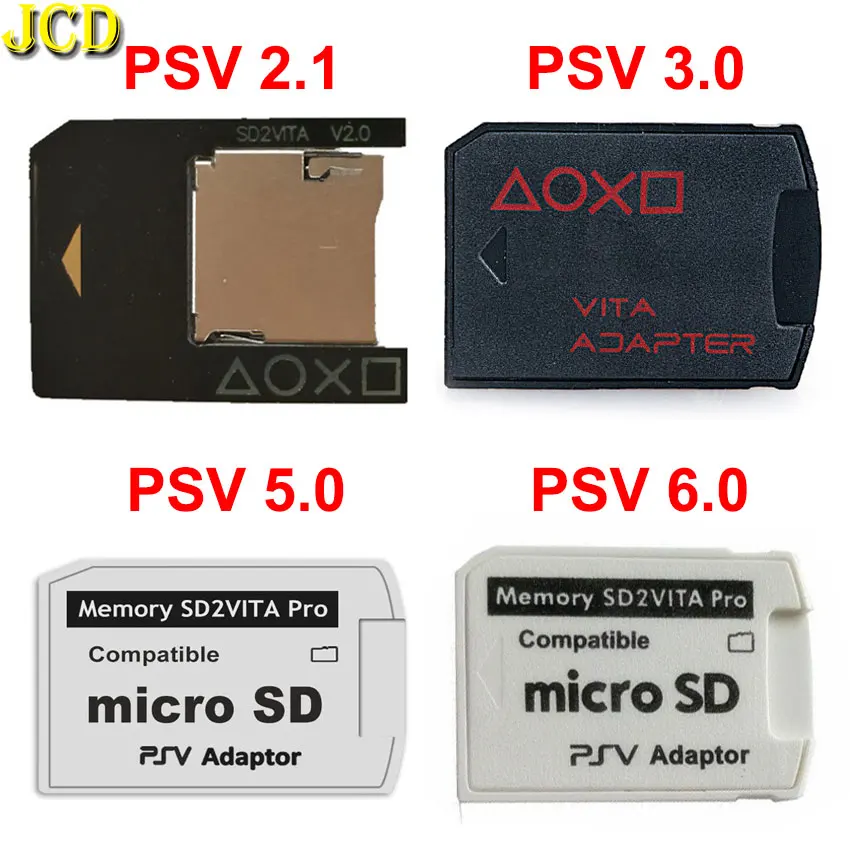 Adaptador de tarjeta de memoria SD2VITA PLUS para PSV Vita 1000 2000 2,1 3,0 5,0 6,0 sistema Micro tarjeta de memoria micro-sd soporte de tarjeta con mango TF