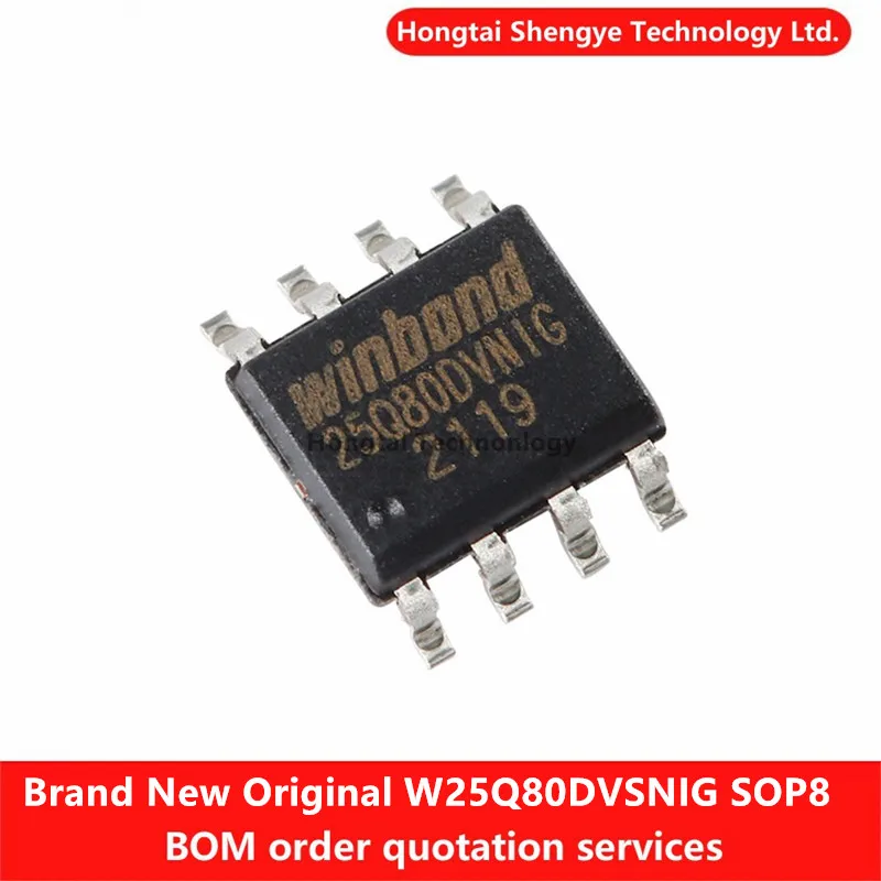 Nuevo Chip de memoria Flash serie Original SMT W25Q80DVSNIG SOIC-8 3V 8M-bit