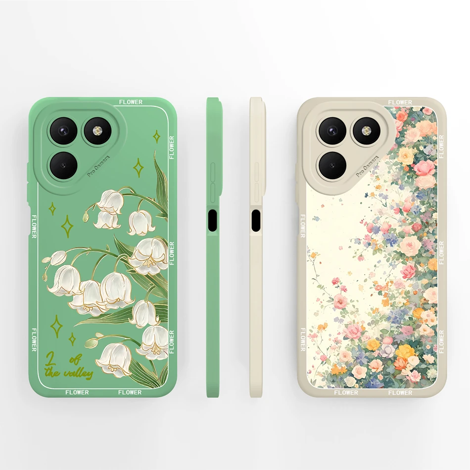 Para Tecno Pova 7 Pro Ultra 7 Neo funda de teléfono lindos animales patrones de flores suave suave cubierta de silicona líquida para Tecno Pova7 Shell - imagen 3