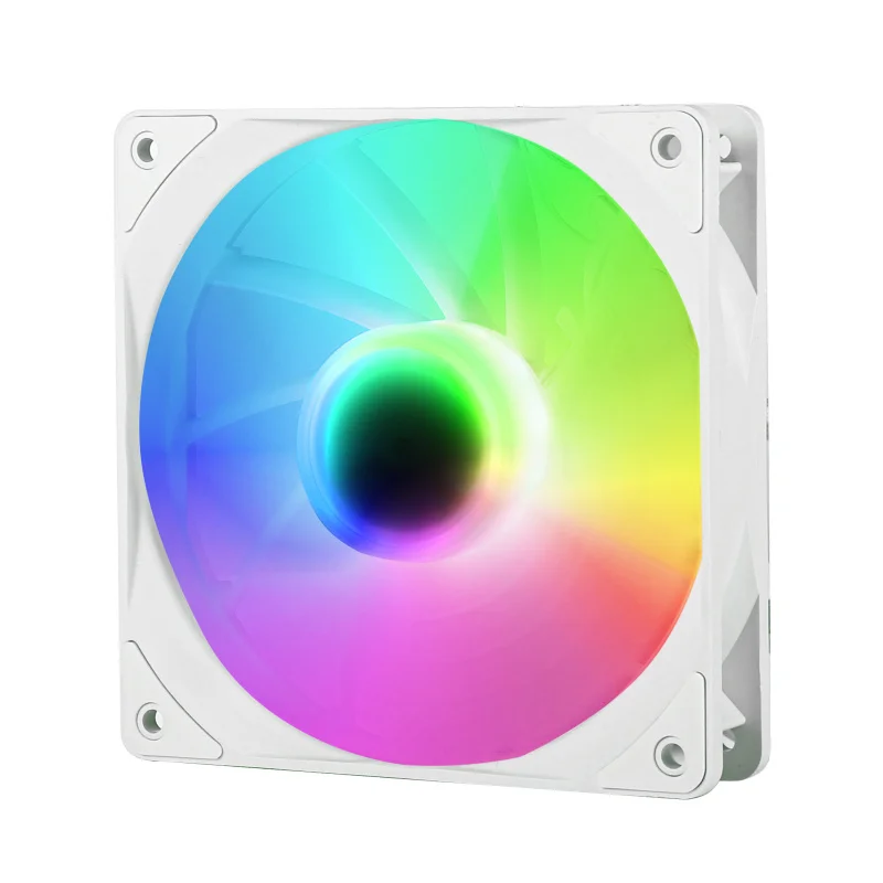 Argb-Ventilador de refrigeración de chasis sincrónico Shenguang, Ventilador de carcasa de PC, 120mm, Control inteligente de temperatura, 5V, 3 pines, silencioso para escritorio - imagen 4