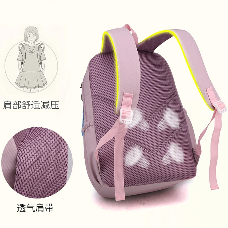 Mochila escolar para niña, mochila para adolescentes, mujeres y niños, mochila escolar rosa para primaria, mochila alta para adolescentes y niños - imagen 4