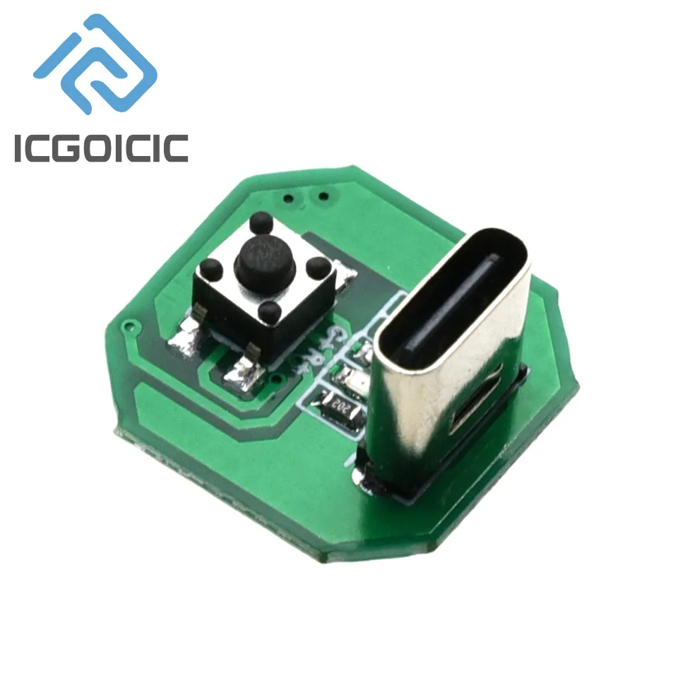 Módulo de controlador de linterna todo en uno, 1-20 piezas, con carga tipo C para interruptor de película LED 18650 de 10W, bricolaje - imagen 4