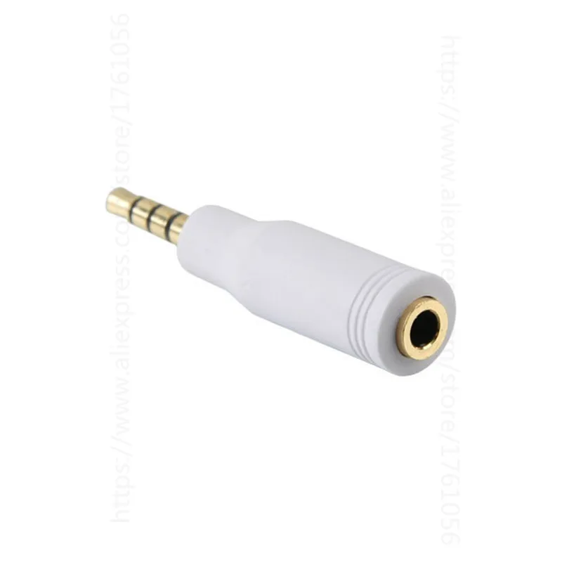 Adaptador de audio estéreo Jack hembra de 3,5 mm, 4 polos macho a 3,5 mm, 3 polos, 3,5 M/F - imagen 4