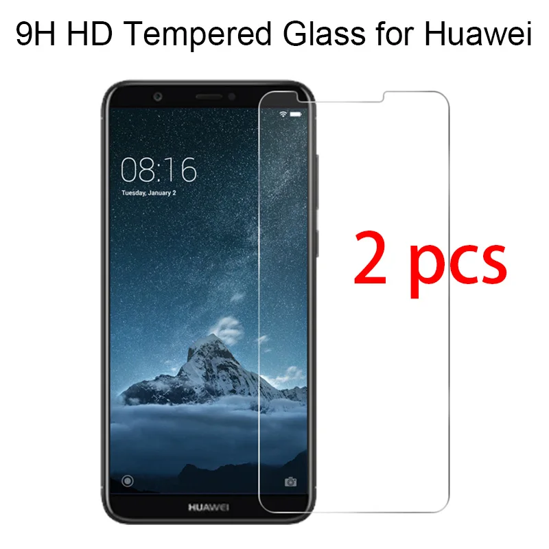 2 uds 9H película protectora dura vidrio templado templado templado para Huawei Mate 20 Lite 10 Pro 9 8 7 Protector de pantalla transparente para Huawei Mate S